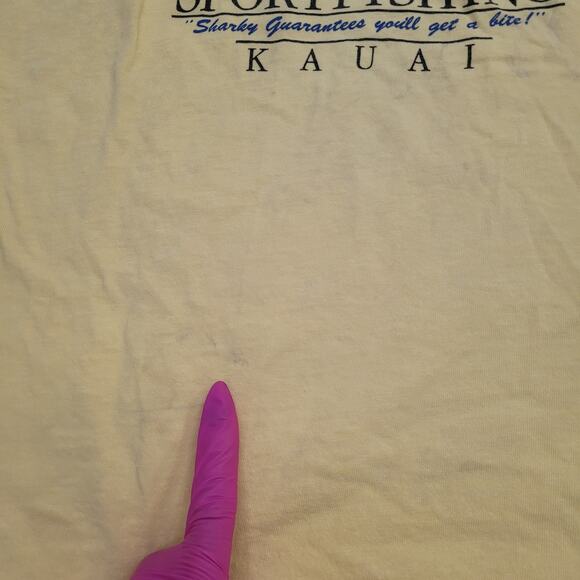 Vintage 80s Shark Tank-Top Small 17x24 Crazy-Shirts Kauai - Picture 5 of 16